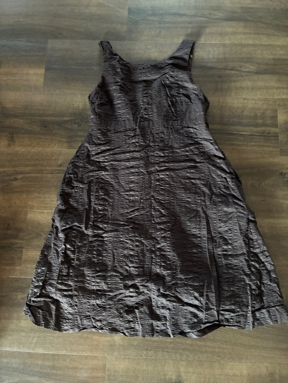 J. Crew y2k Sleeveless Midi Dress in Dark Brown 100% cotton